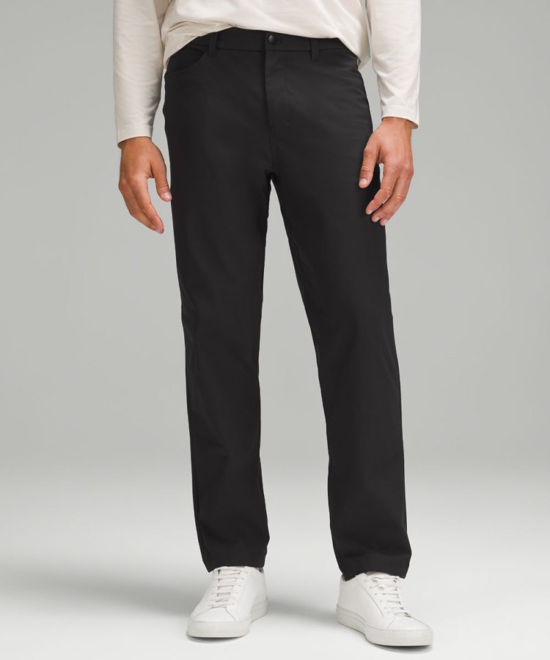 Lululemon ABC Relaxed-Fit 5 Pocket Pant 34"L *Warpstreme Black Online Outlet Sale