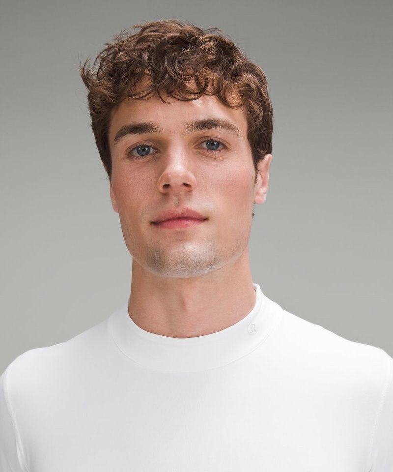 Lululemon Mockneck Golf Long-Sleeve Baselayer White Online Outlet Sale