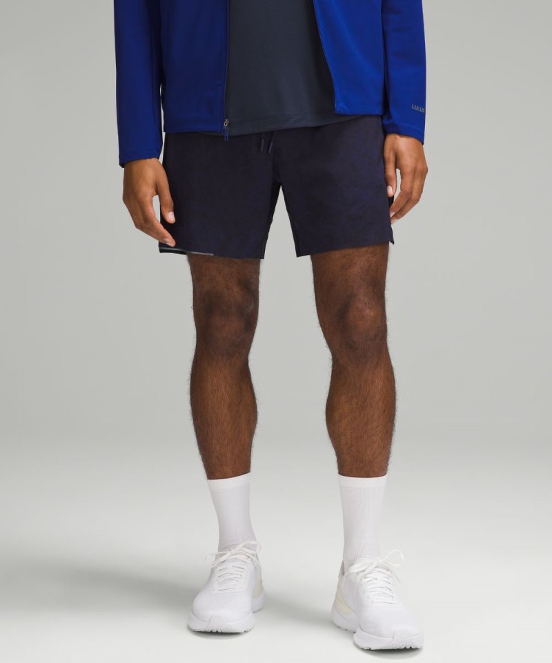Lululemon Surge Lined Short 6" Gravel Dust True Navy Multi Online Outlet Sale