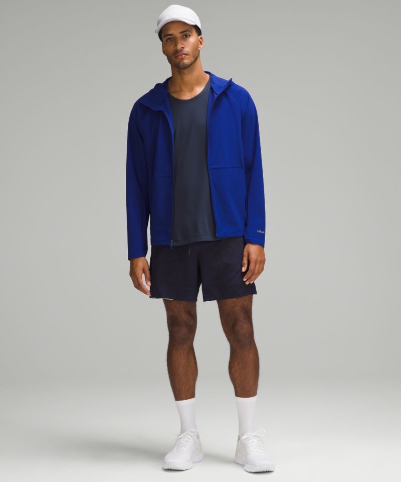 Lululemon Surge Lined Short 6" Gravel Dust True Navy Multi Online Outlet Sale