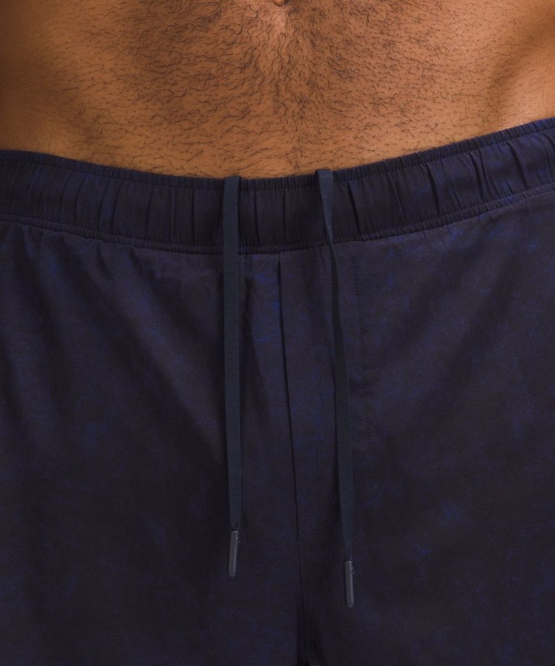 Lululemon Surge Lined Short 6" Gravel Dust True Navy Multi Online Outlet Sale