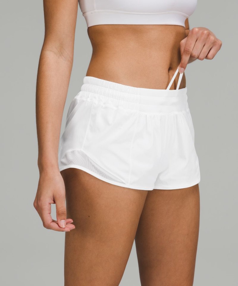Lululemon Hotty Hot Low-Rise Lined Short 2.5" White Online Outlet Sale