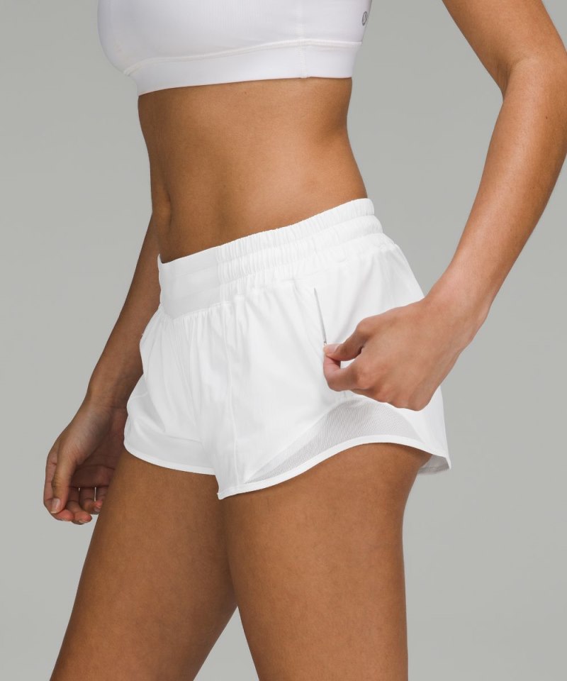 Lululemon Hotty Hot Low-Rise Lined Short 2.5" White Online Outlet Sale