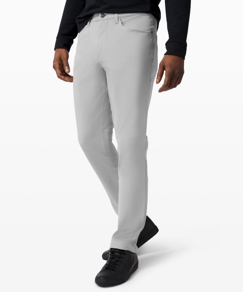 Lululemon ABC Classic-Fit 5 Pocket Pant 34"L *Warpstreme Silver Drop Online Outlet Sale