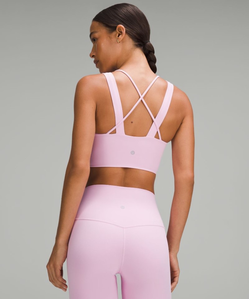 Lululemon Like a Cloud Longline Bra *Light Support, D / DD Cup Vitapink Online Outlet Sale
