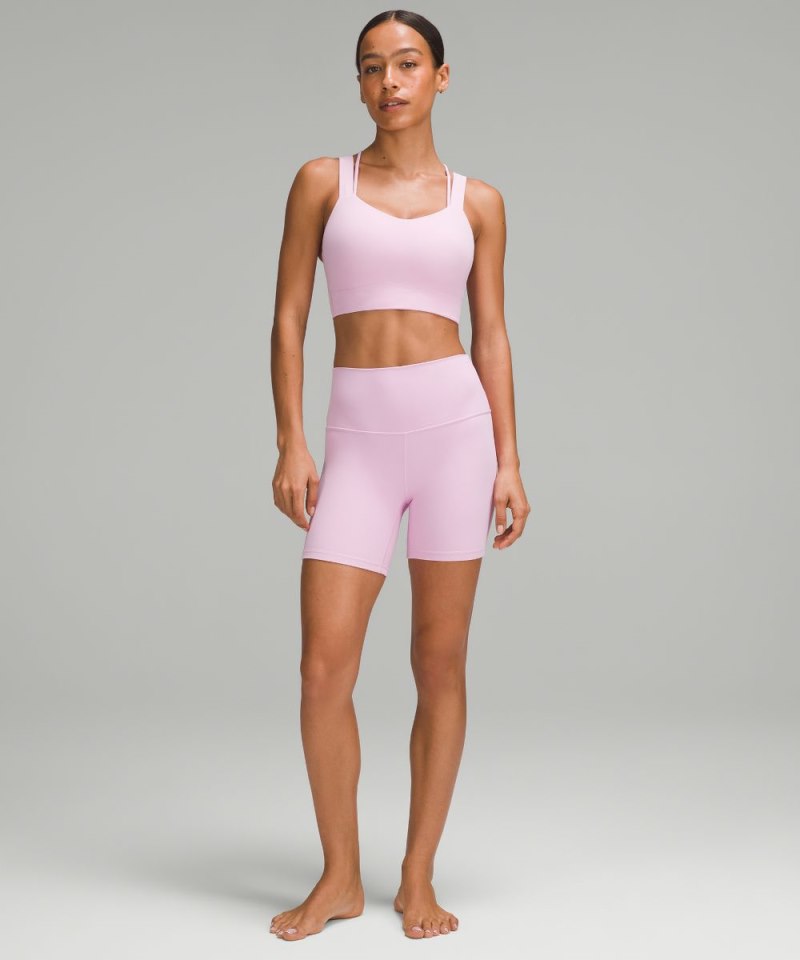 Lululemon Like a Cloud Longline Bra *Light Support, D / DD Cup Vitapink Online Outlet Sale