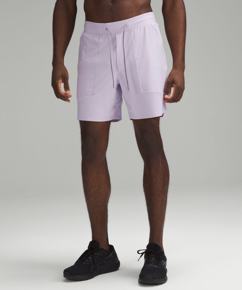 Lululemon License to Train Linerless Short 7" *Pique Lilac Ether Online Outlet Sale