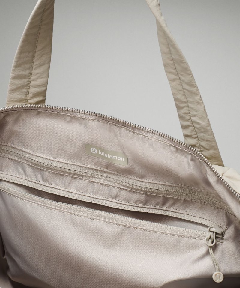 Lululemon On My Level Barrel Duffle Bag 16L Raw Linen Online Outlet Sale