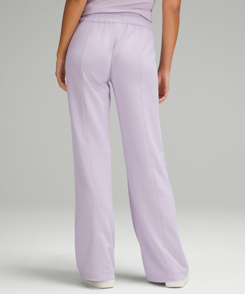 Lululemon Ribbed Softstreme Mid-Rise Pant 32" Lilac Ether Online Outlet Sale