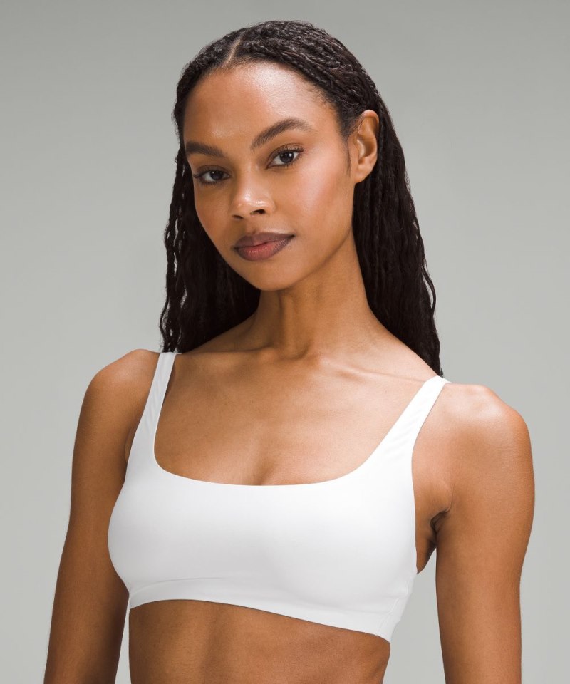 Lululemon Wundermost Ultra-Soft Nulu Scoop-Neck Bralette A–D Cups White Online Outlet Sale
