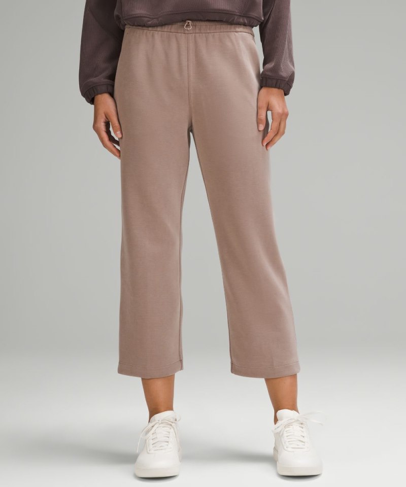 Lululemon Softstreme High-Rise Straight-Leg Cropped Pant Taupetastic Online Outlet Sale