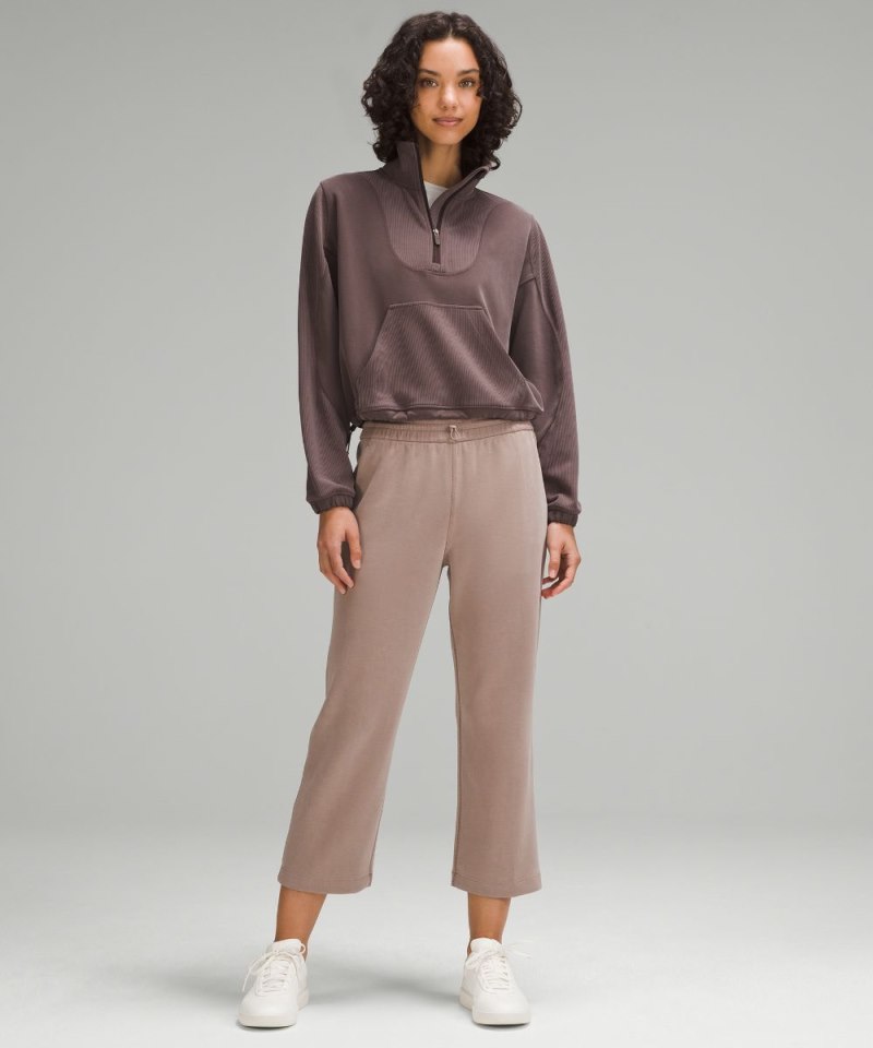 Lululemon Softstreme High-Rise Straight-Leg Cropped Pant Taupetastic Online Outlet Sale