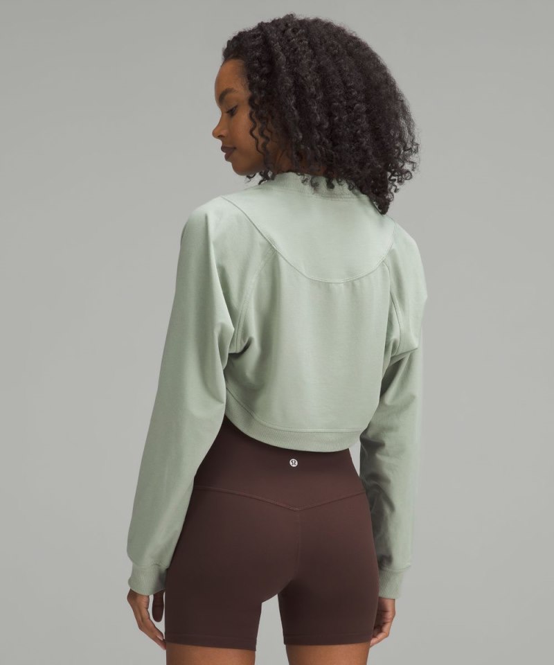 Lululemon French Terry Long-Sleeve Shrug Palm Court Online Outlet Sale