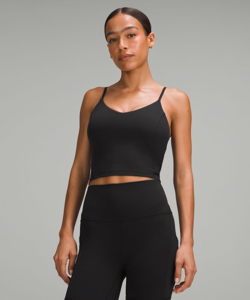 Lululemon lululemon Align™ Cropped Cami Tank Top *C / D Cup Black Online Outlet Sale