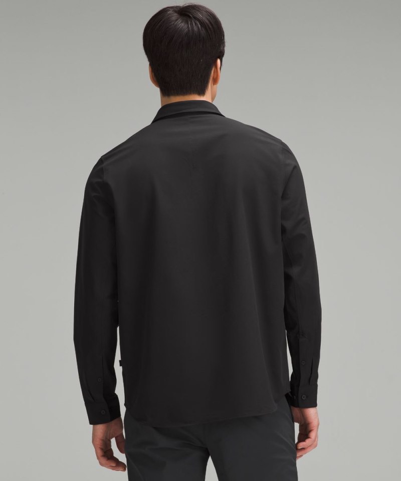 Lululemon New Venture Classic-Fit Long-Sleeve Shirt Black Online Outlet Sale