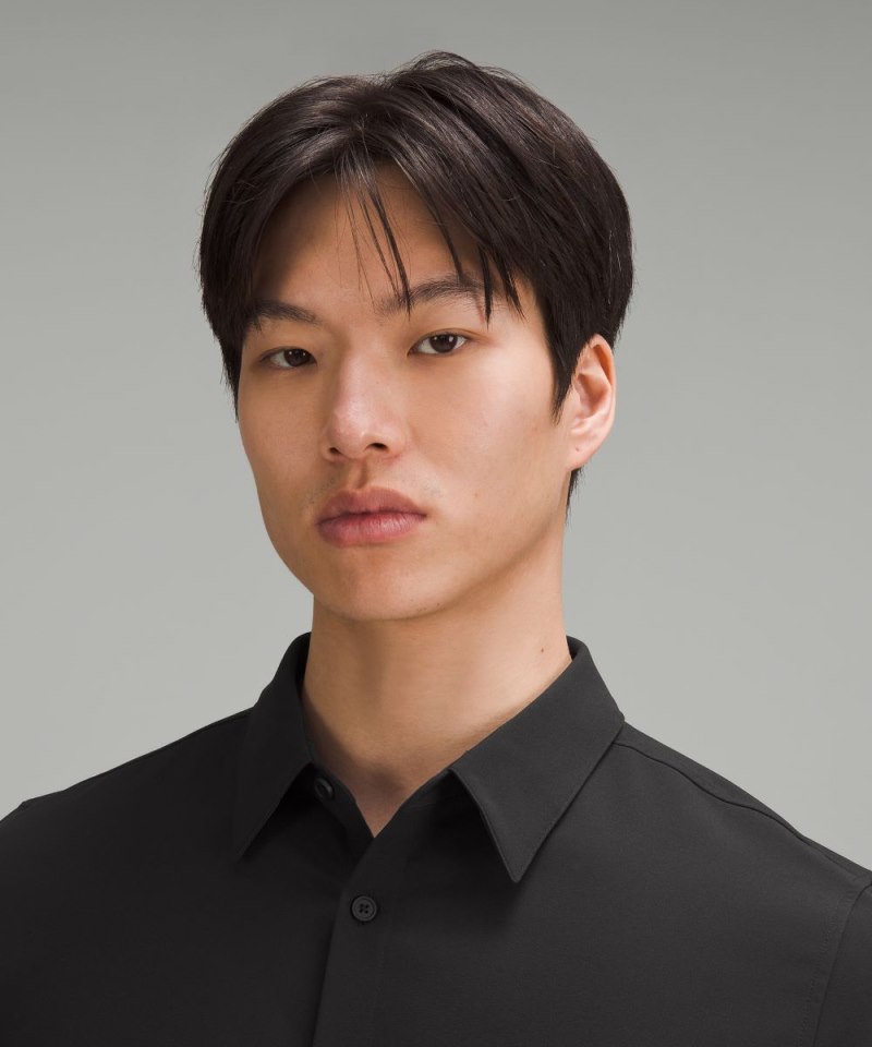 Lululemon New Venture Classic-Fit Long-Sleeve Shirt Black Online Outlet Sale