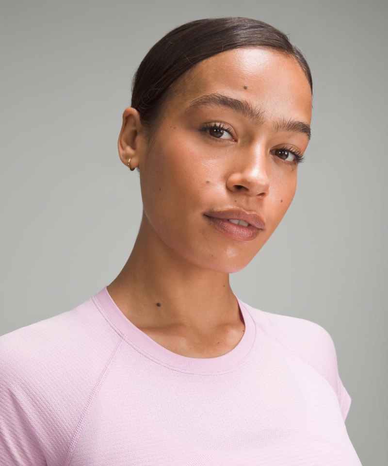 Lululemon Swiftly Tech Cropped Short-Sleeve Shirt 2.0 Vitapink / Vitapink Online Outlet Sale