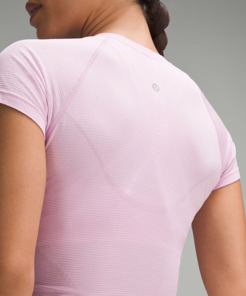 Lululemon Swiftly Tech Cropped Short-Sleeve Shirt 2.0 Vitapink / Vitapink Online Outlet Sale