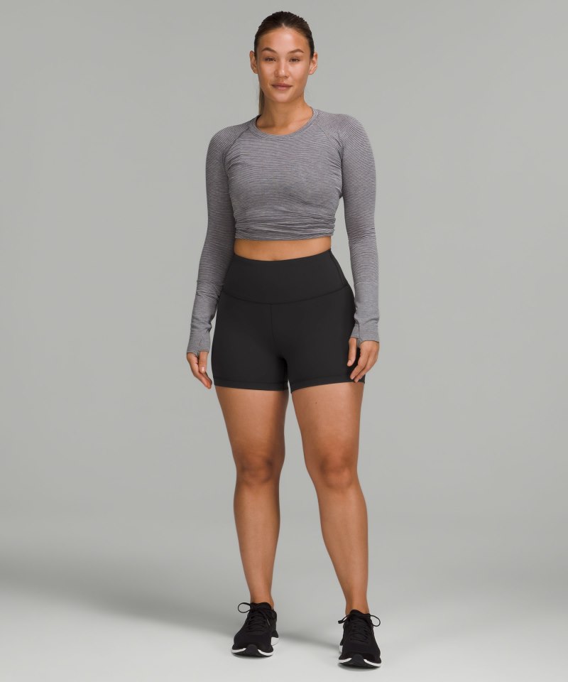 Lululemon Wunder Train Contour Fit High-Rise Short 4" Black Online Outlet Sale