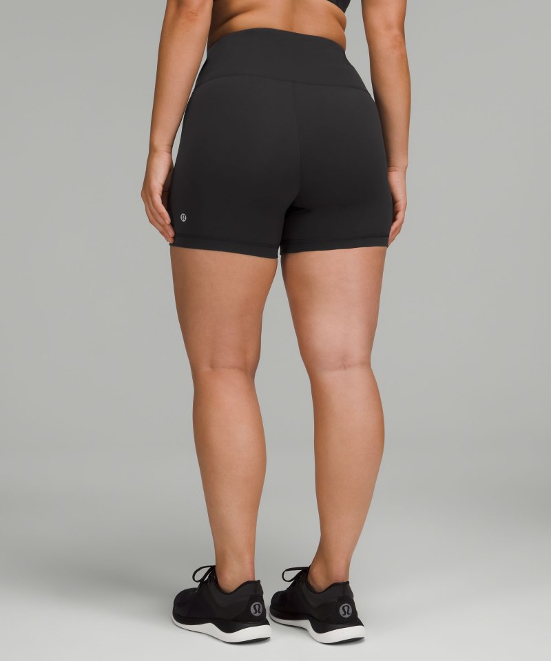 Lululemon Wunder Train Contour Fit High-Rise Short 4" Black Online Outlet Sale