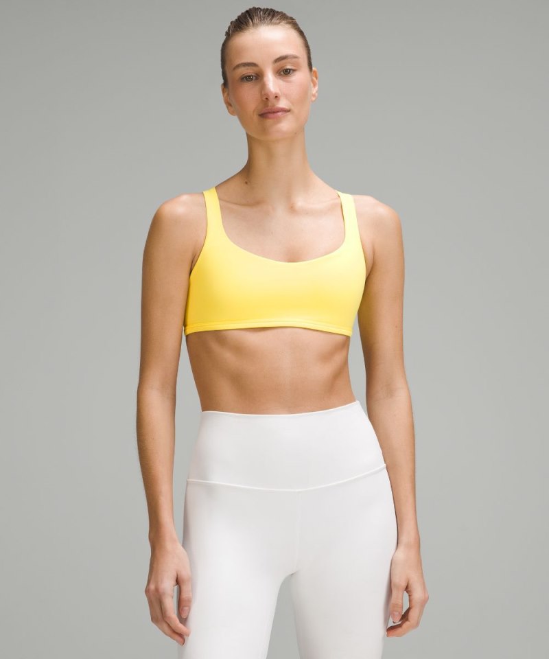 Lululemon Free to Be Bra - Wild *Light Support, A / B Cup Beaming Yellow Online Outlet Sale