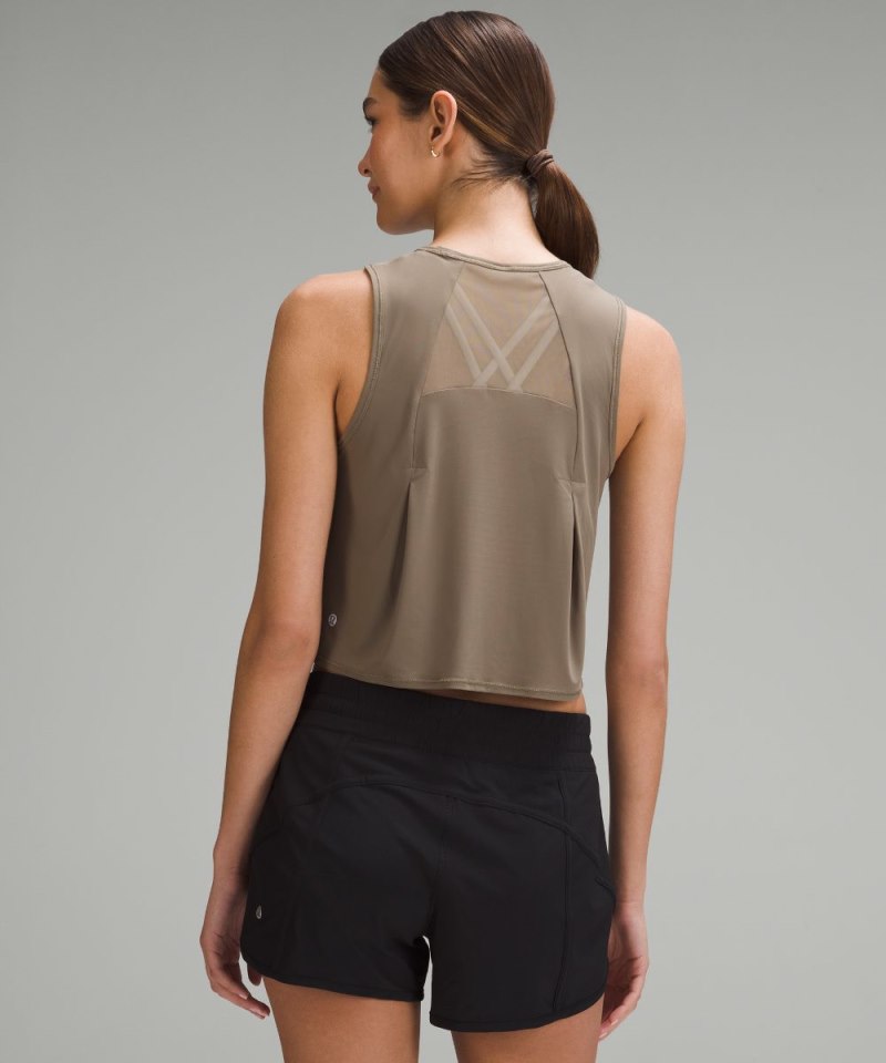 Lululemon Sculpt Cropped Tank Top Nomad Online Outlet Sale