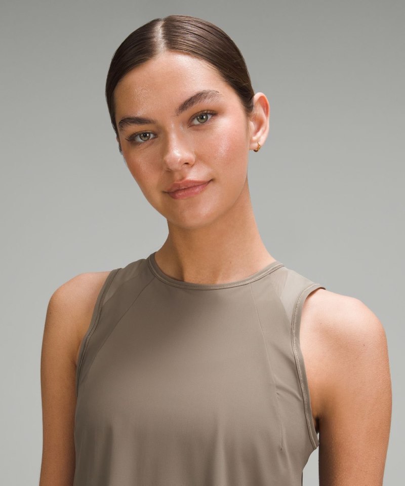 Lululemon Sculpt Cropped Tank Top Nomad Online Outlet Sale