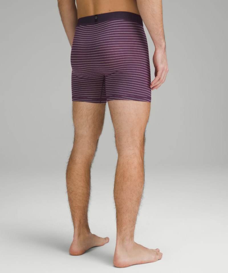 Lululemon Always In Motion Mesh Boxer 5" *3 Pack Cyber Violet / Heathered Core Medium Grey / Pocket Stripe Jade Grey Grape Thistle Online Outlet Sale