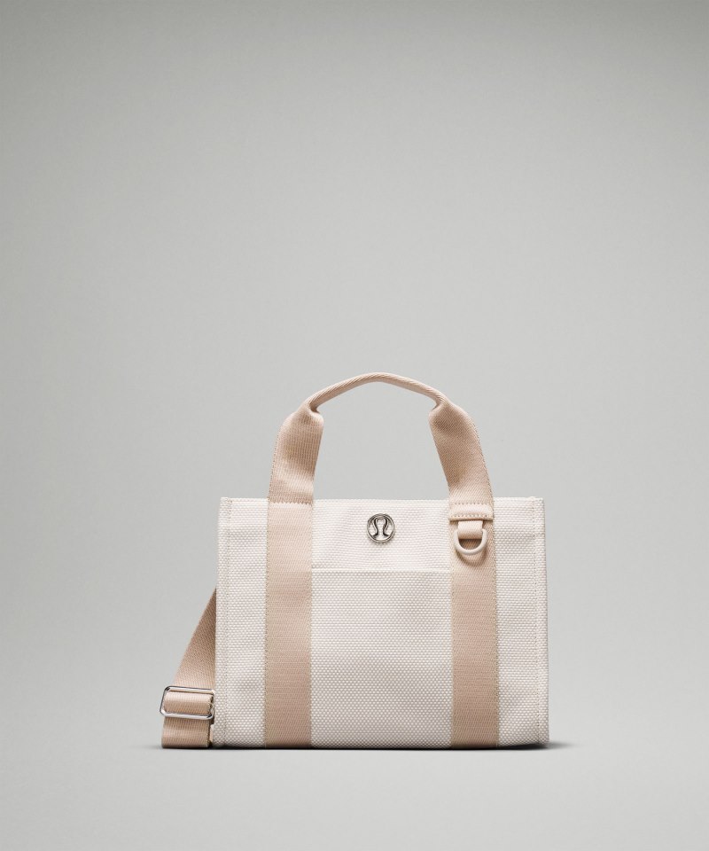 Lululemon Two-Tone Canvas Tote Bag *Mini 4.5L Mojave Tan / Light Ivory Online Outlet Sale