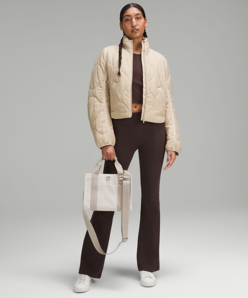 Lululemon Two-Tone Canvas Tote Bag *Mini 4.5L Mojave Tan / Light Ivory Online Outlet Sale