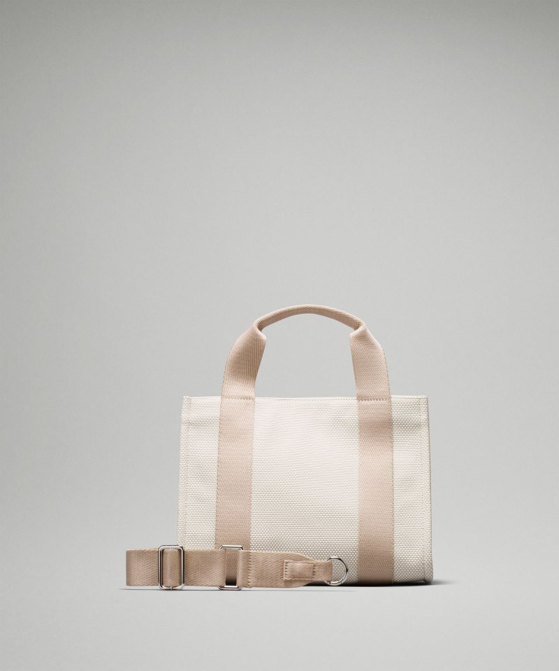 Lululemon Two-Tone Canvas Tote Bag *Mini 4.5L Mojave Tan / Light Ivory Online Outlet Sale