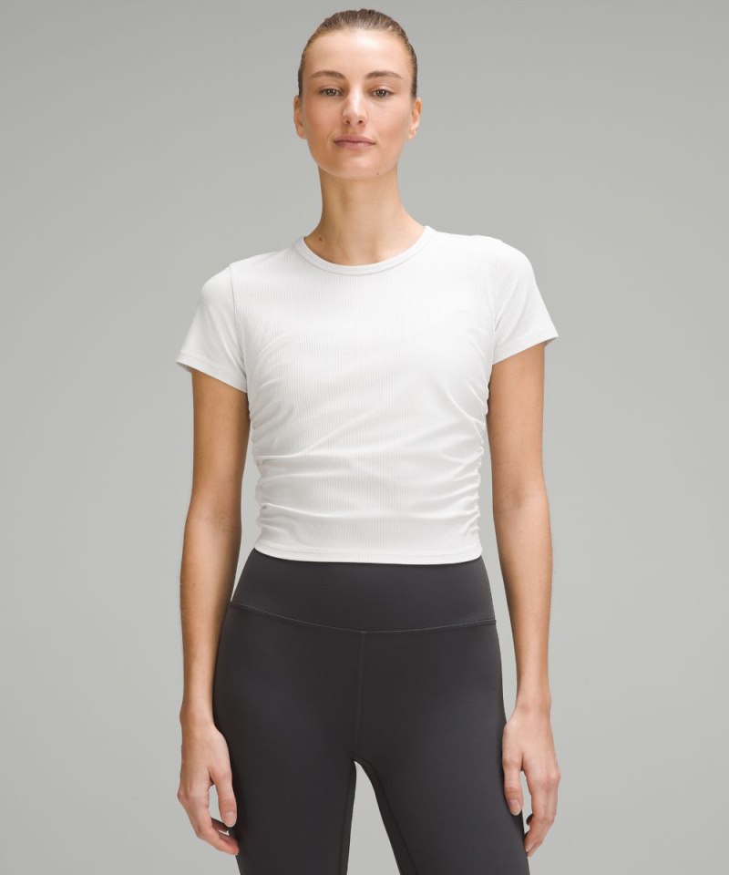 Lululemon All It Takes Ribbed Nulu T-Shirt Light Vapor Online Outlet Sale