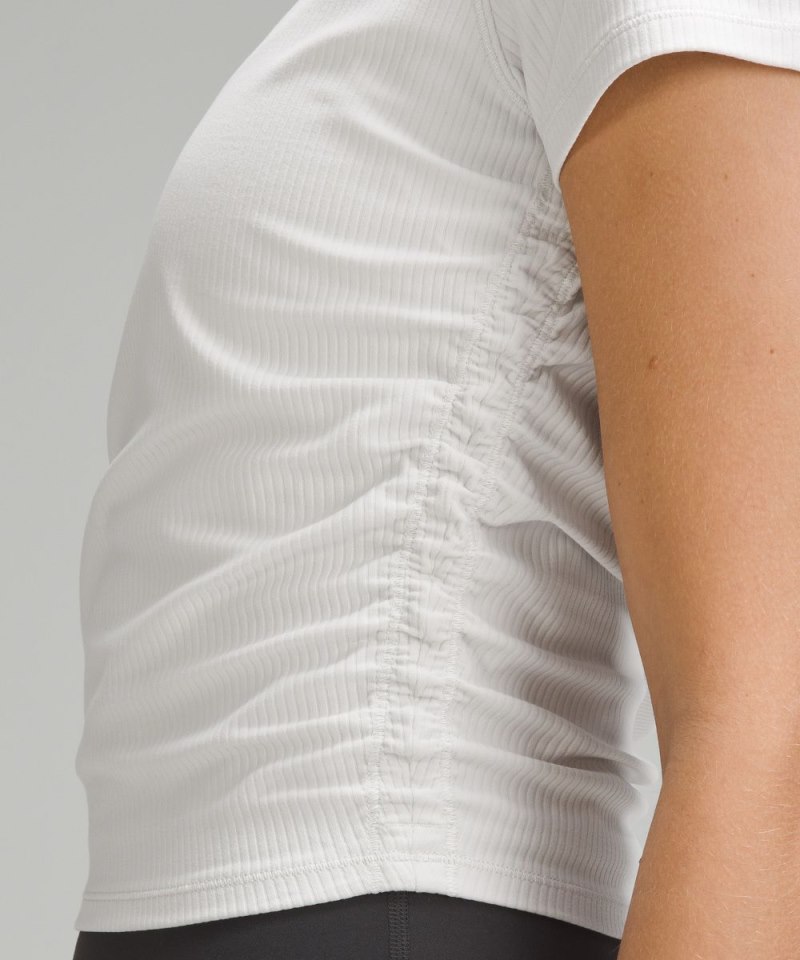 Lululemon All It Takes Ribbed Nulu T-Shirt Light Vapor Online Outlet Sale