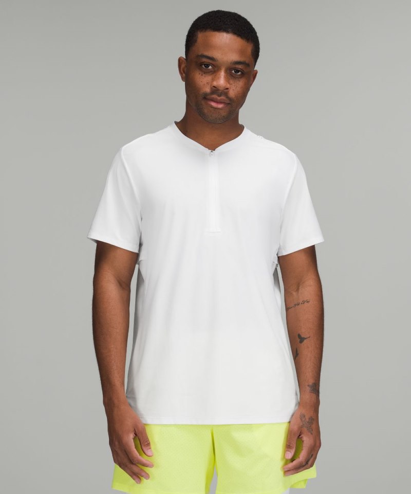 Lululemon Ventilated Tennis Short-Sleeve Shirt White Online Outlet Sale