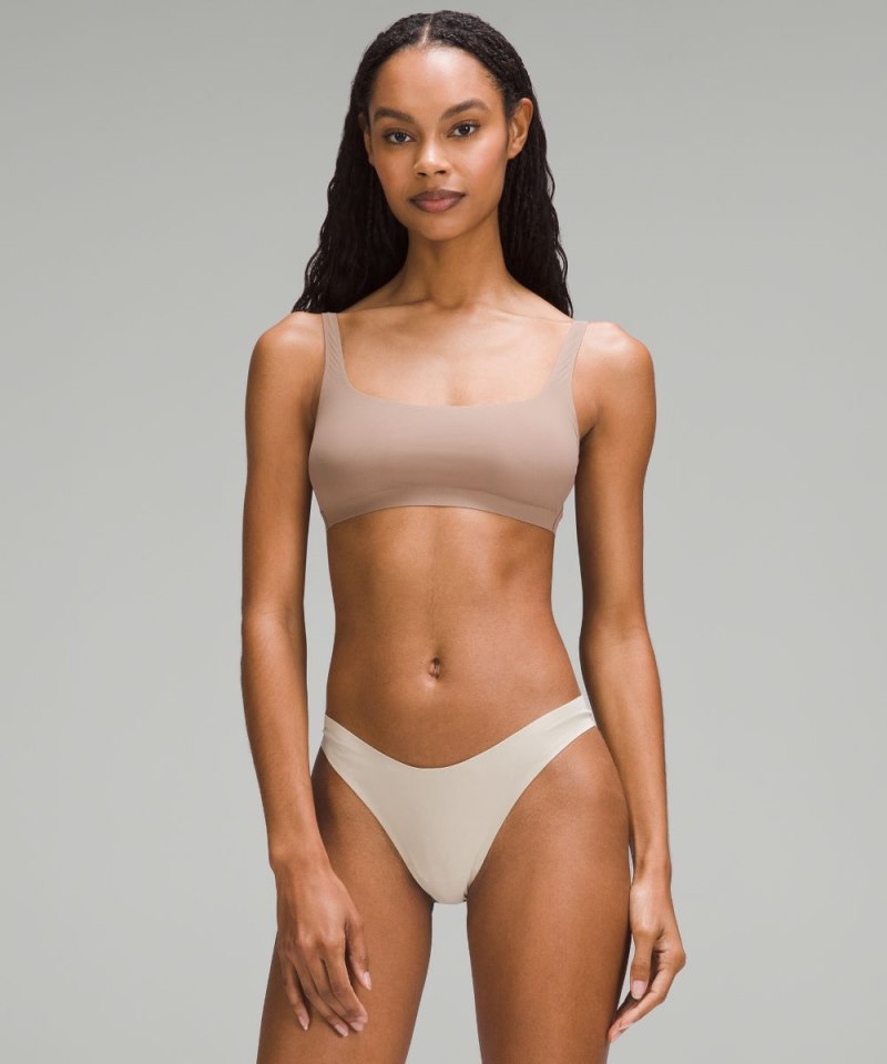Lululemon Nulu Mesh Scoop-Neck Bralette Taupetastic Online Outlet Sale