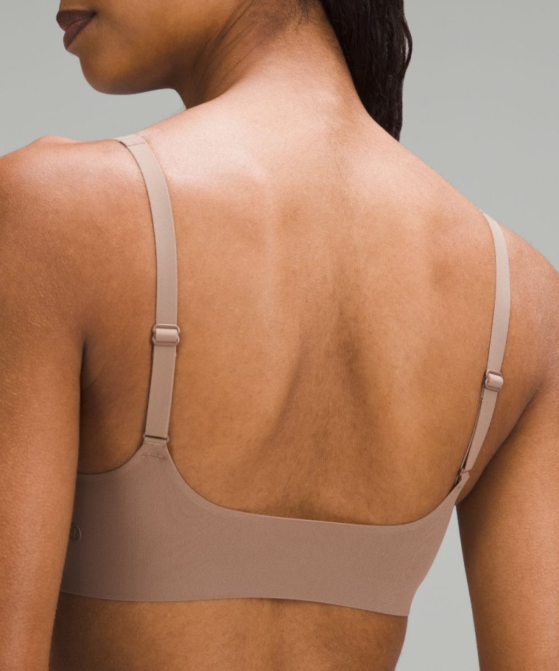 Lululemon Nulu Mesh Scoop-Neck Bralette Taupetastic Online Outlet Sale
