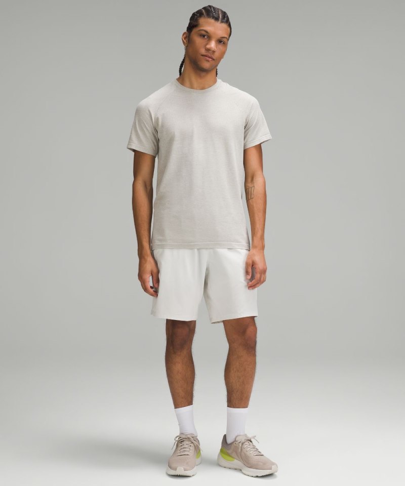 Lululemon Pace Breaker Linerless Short 9" Bone Online Outlet Sale