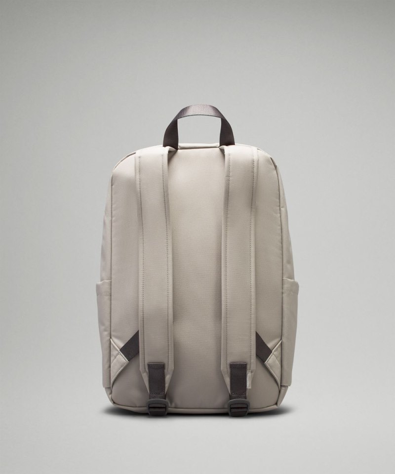 Lululemon Everywhere Backpack 22L *Tech Canvas Raw Linen / White Opal / Traverse Grey Online Outlet Sale