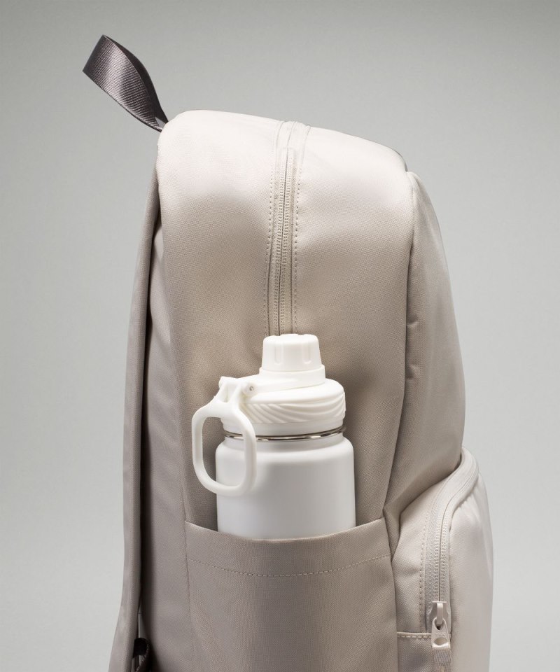 Lululemon Everywhere Backpack 22L *Tech Canvas Raw Linen / White Opal / Traverse Grey Online Outlet Sale