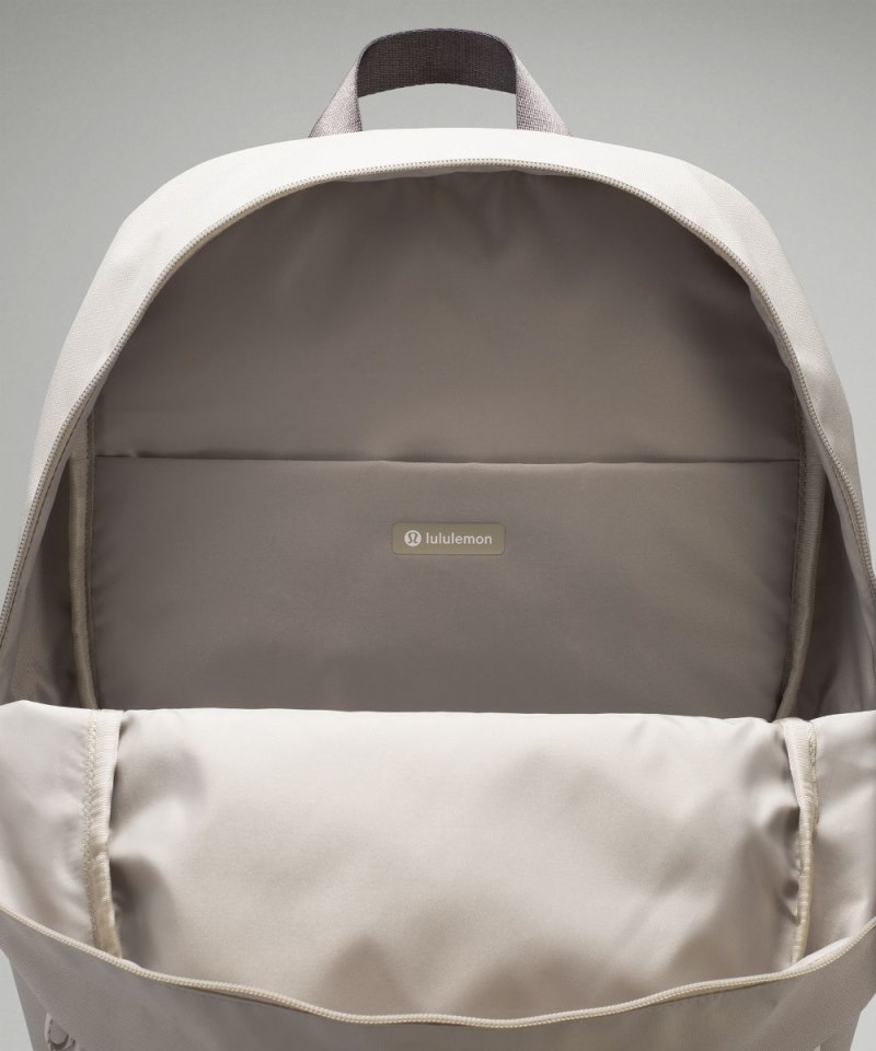 Lululemon Everywhere Backpack 22L *Tech Canvas Raw Linen / White Opal / Traverse Grey Online Outlet Sale