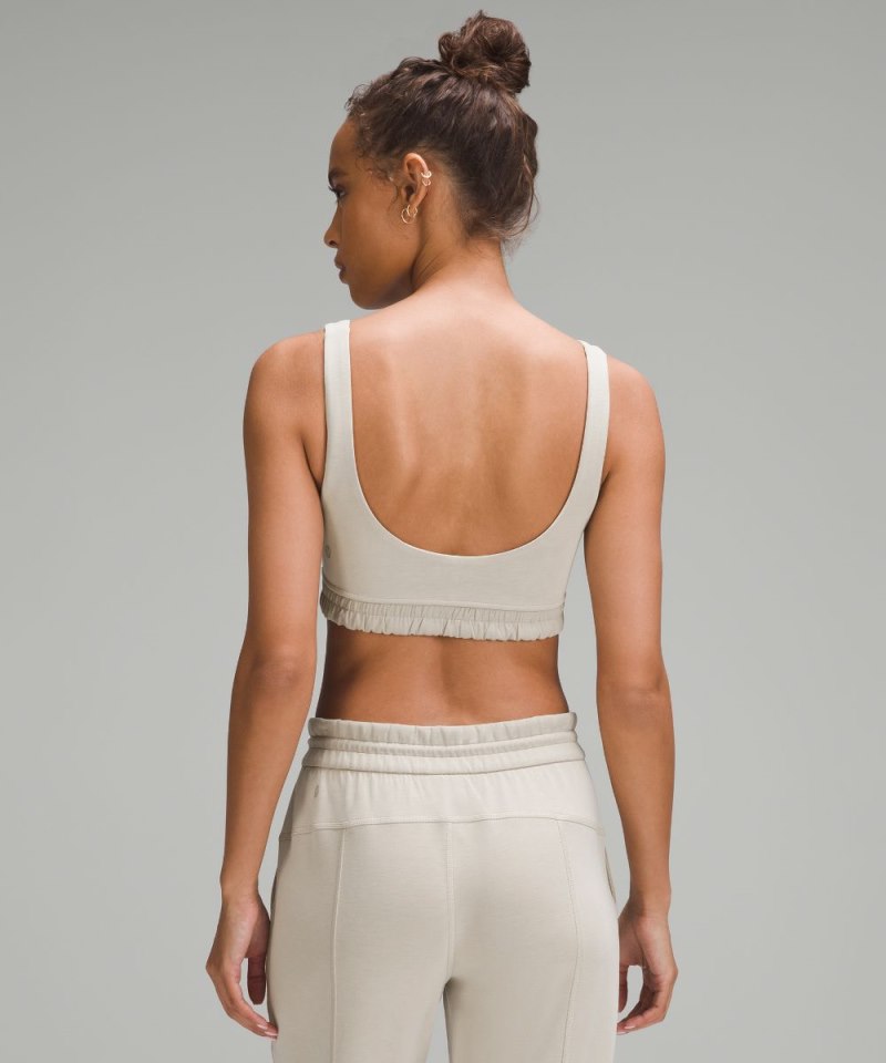 Lululemon Softstreme Scoop-Neck Bra *B / C Cup Mojave Tan Online Outlet Sale