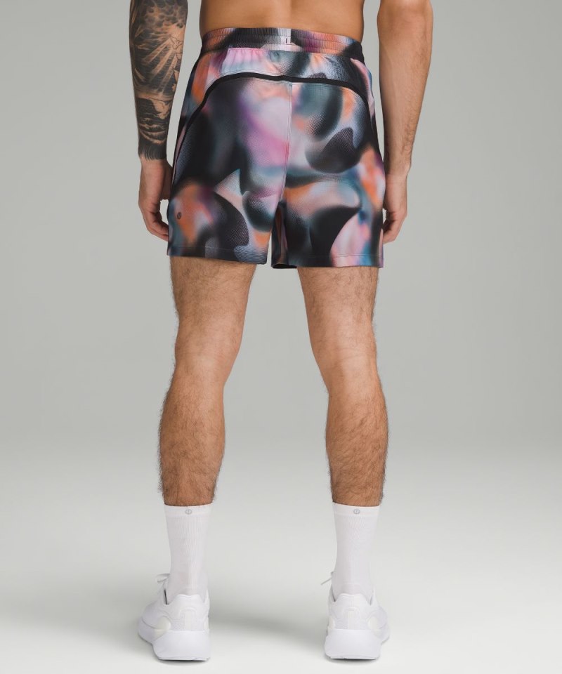 Lululemon Pace Breaker Linerless Short 5" Digital Murmuration Teal Multi Online Outlet Sale