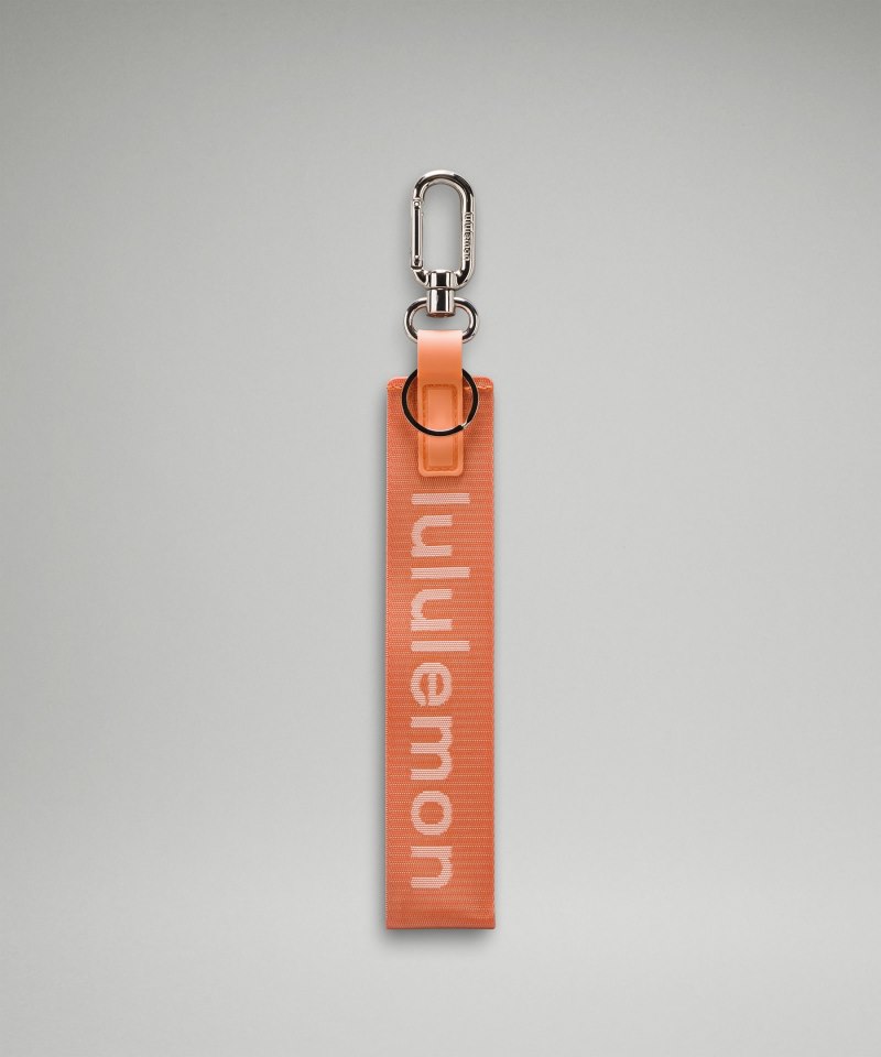 Lululemon Never Lost Keychain Coral Kiss / Wisp Yellow Online Outlet Sale