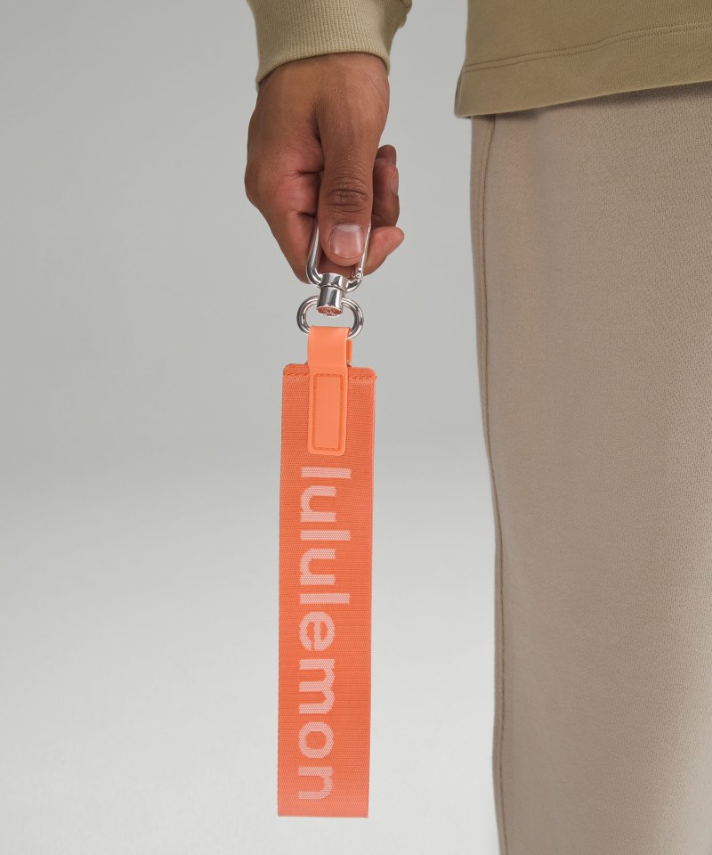 Lululemon Never Lost Keychain Coral Kiss / Wisp Yellow Online Outlet Sale