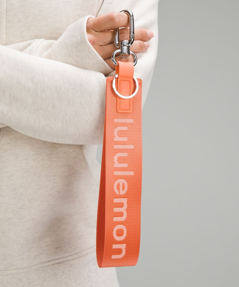 Lululemon Never Lost Keychain Coral Kiss / Wisp Yellow Online Outlet Sale