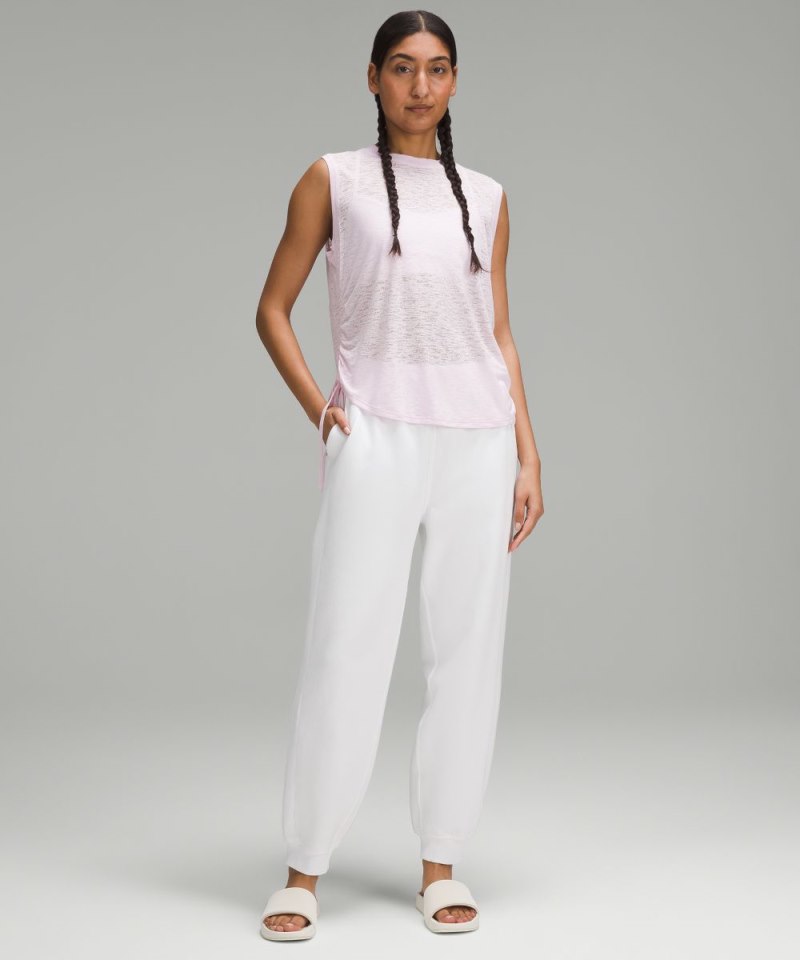 Lululemon Side-Cinch Tank Top Meadowsweet Pink Online Outlet Sale