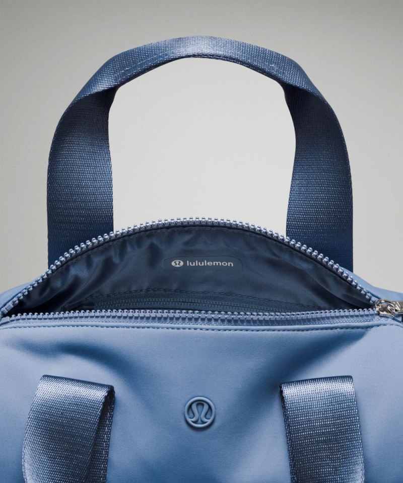 Lululemon Knit Nylon Mini Barrel Duffle Bag 5L Oasis Blue Online Outlet Sale