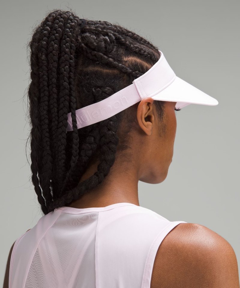 Lululemon Women's Fast Paced Wide Band Running Visor Meadowsweet Pink Online Outlet Sale