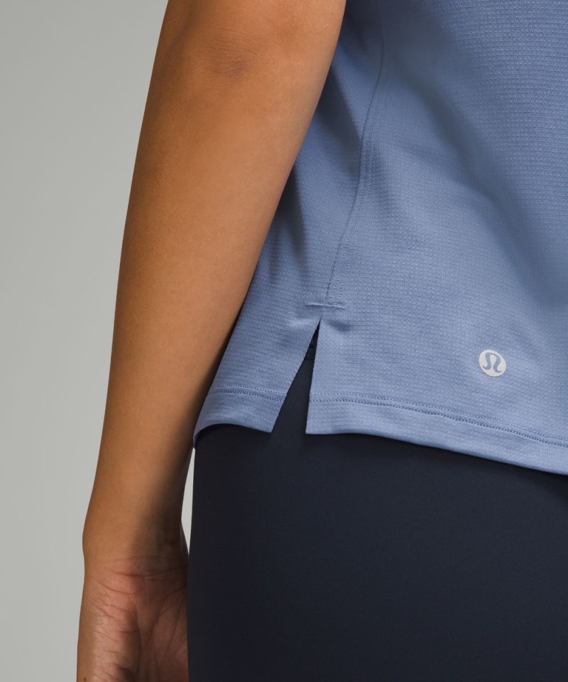 Lululemon Ultralight Hip-Length Tank Top Oasis Blue Online Outlet Sale