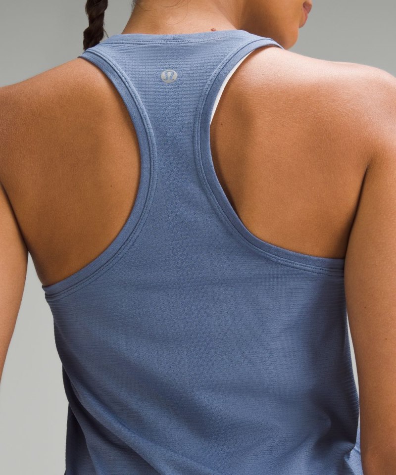 Lululemon Swiftly Tech Racerback Tank Top 2.0 *Race Length Oasis Blue / Oasis Blue Online Outlet Sale